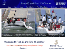 Tablet Screenshot of first40charter.com